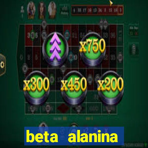 beta alanina aumenta a pressao